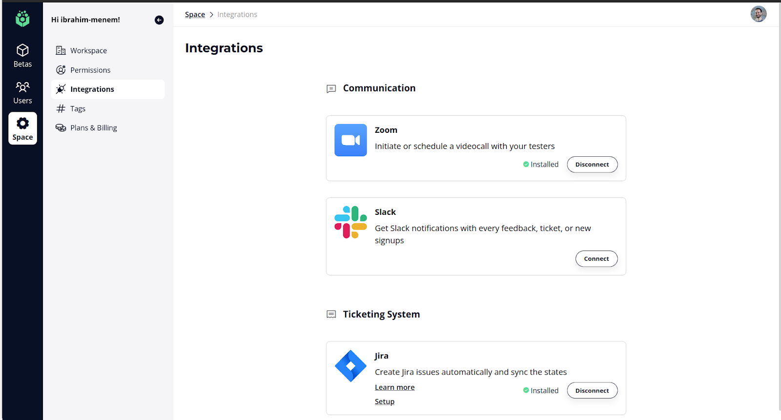 Stay on top of your beta activities using Slack
