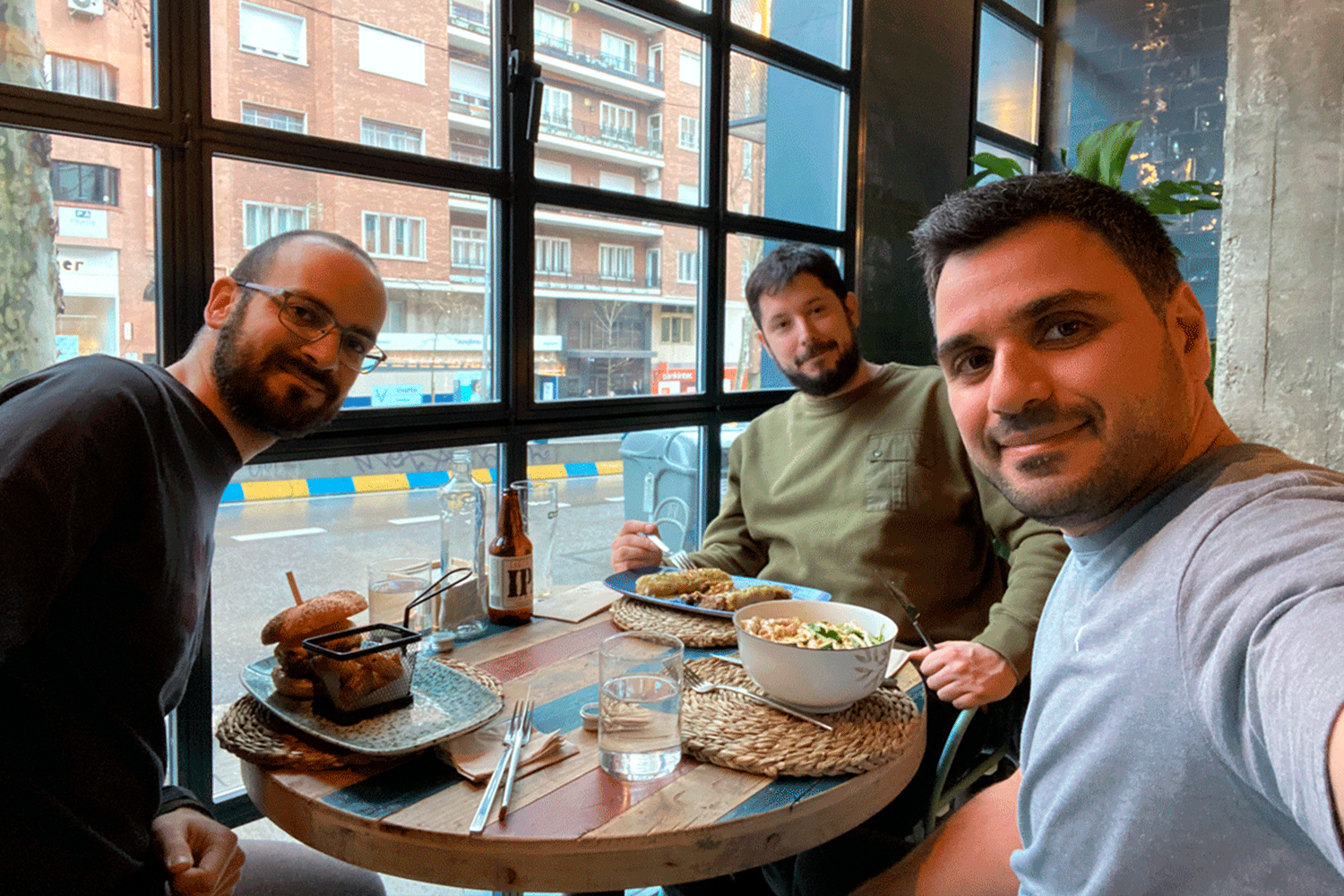 CoFounders of Stomio in a lunch