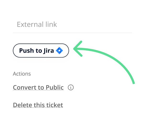 push ticket to jira