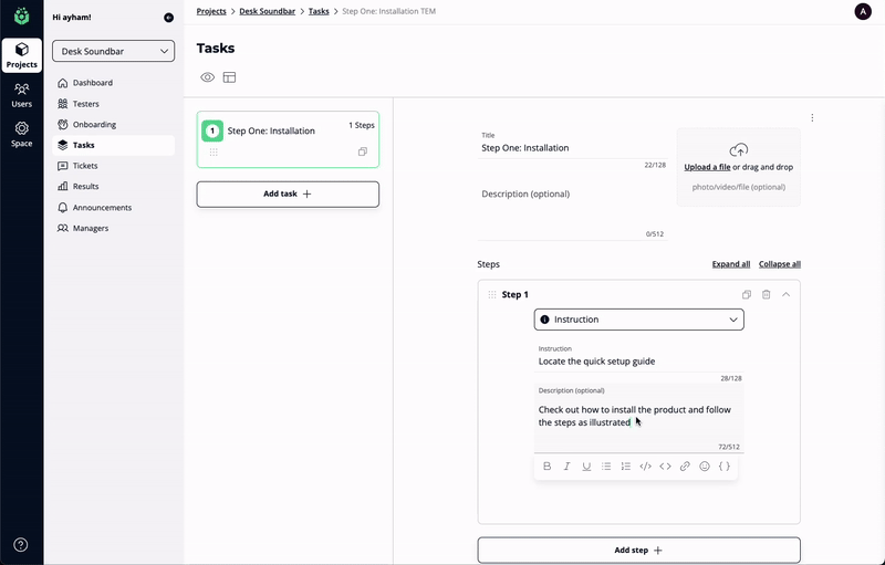 Explore our extensive library of task templates designed for different project types. From general research to product launch, find ready-to-use templates that fit your specific needs.