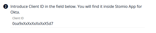 Paste the client ID into Stomio